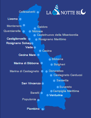 Tutti i luoghi e gli eventi della Notte Blu sulla Costa Degli Etruschi - 20 e 21 Giugno 2015 a Livorno