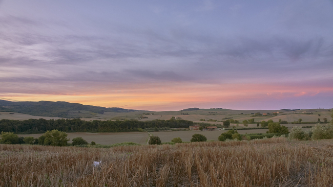 Tramonto romantico verso le spiagge bianche a Gennaio - Vada, Livorno, Toscana